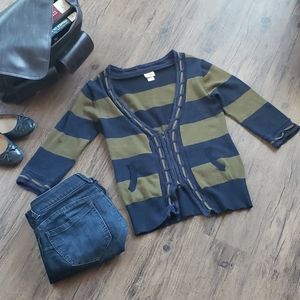 💚💙 Daytrip Varsity Zip Cardigan